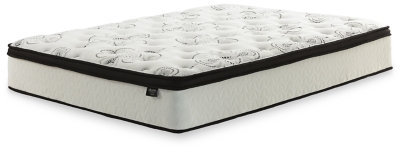 Signature Design by Ashley  Chime 12 Inch Hybrid Twin Mattress in a Box  White