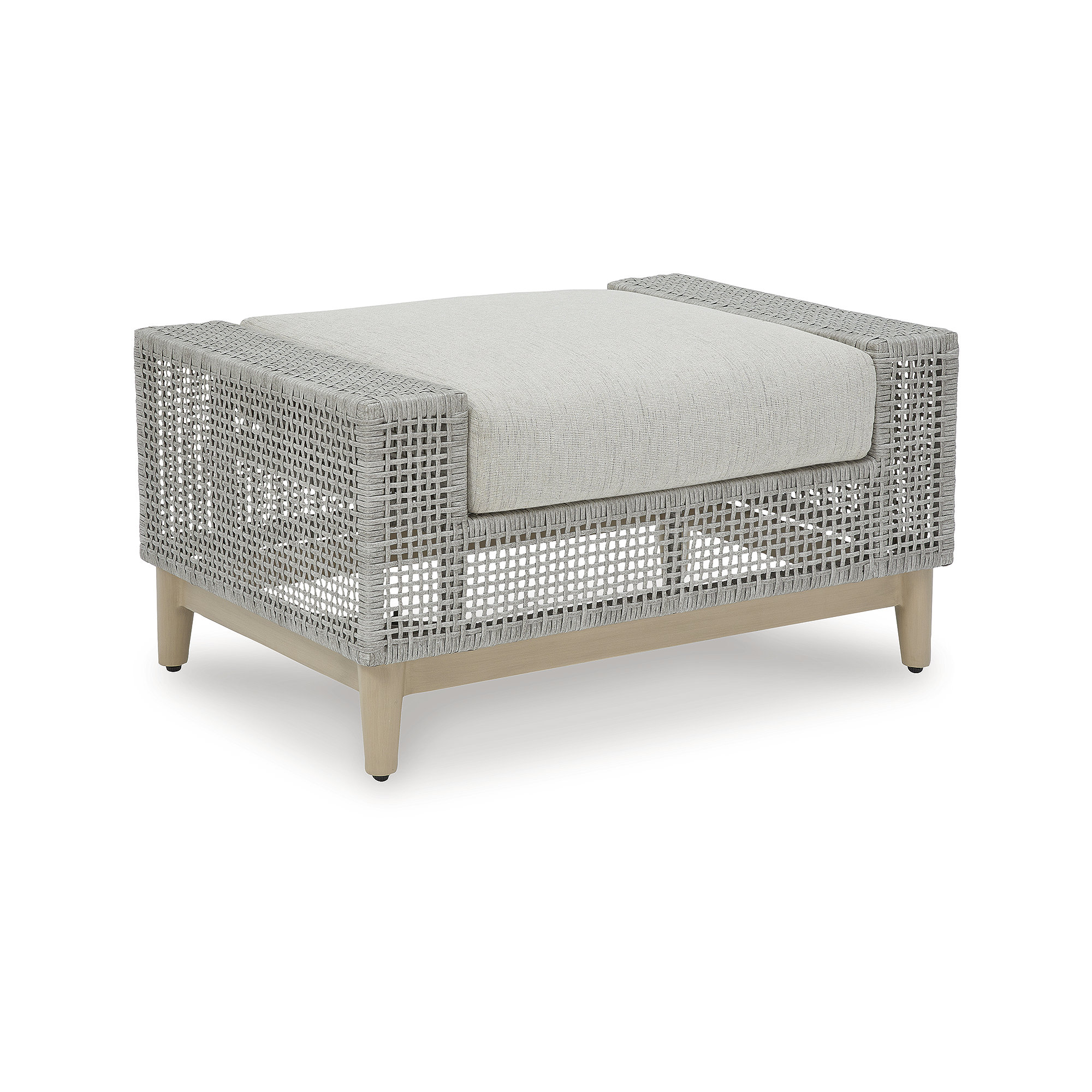 Seton Creek Outdoor Ottoman with Cushion - Gray Seton Creek Outdoor Ottoman with Cushion - Gray