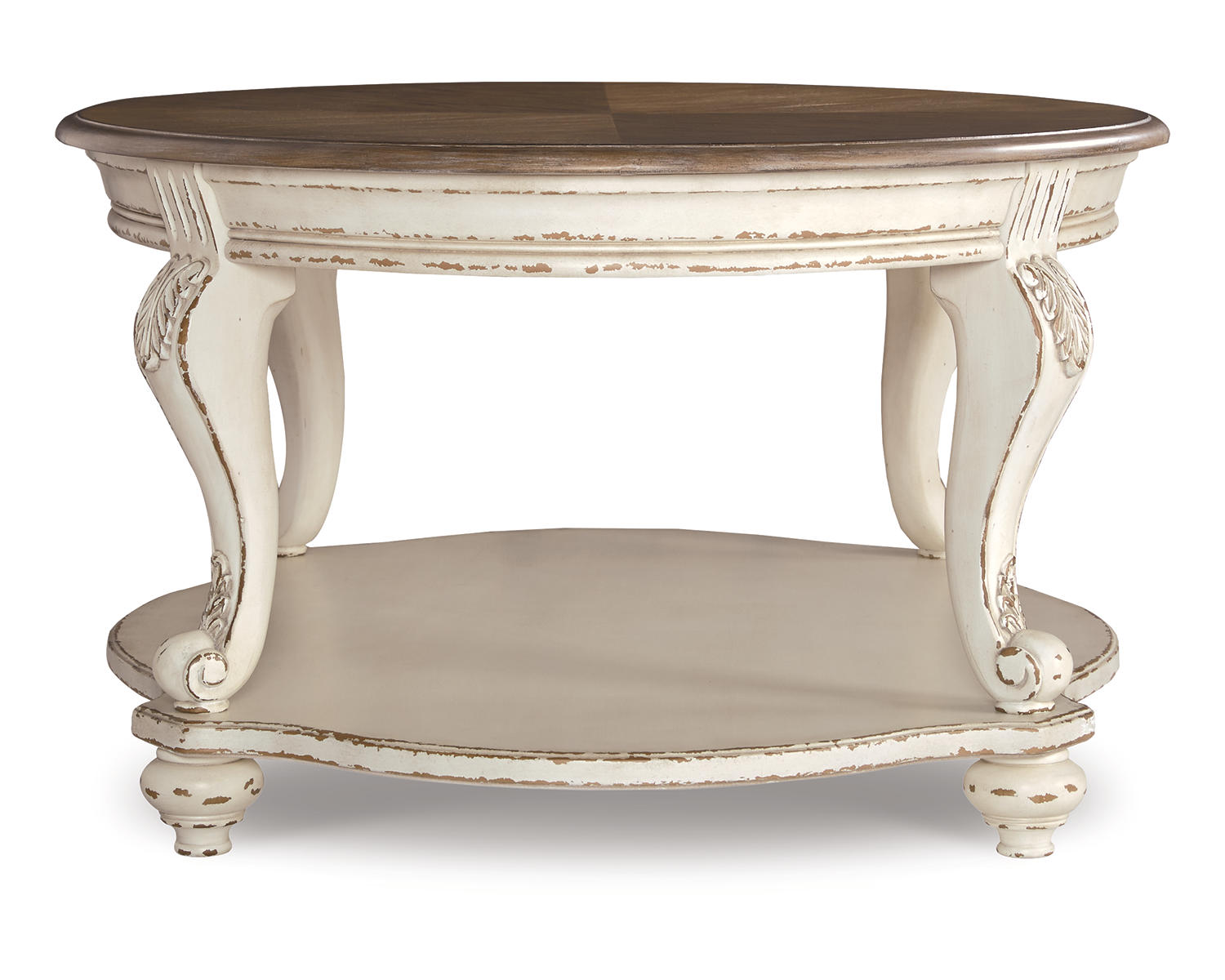Realyn Coffee Table - White/Brown Realyn Coffee Table - White/Brown