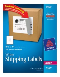 White Shipping Labels 5165