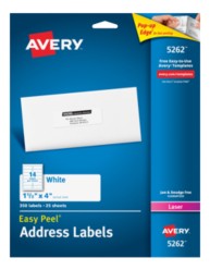 Avery Easy Peel Address Labels for Laser Printers