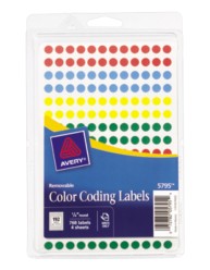 Avery Removable Color-Coding Labels 5795