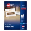 Avery Small Printable Embossed Tent Cards