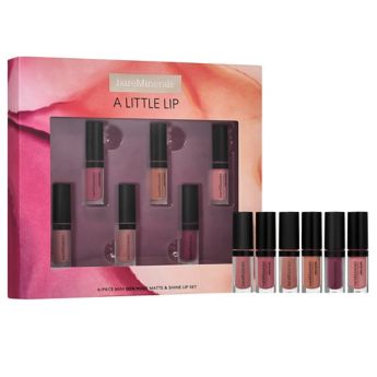 A LITTLE LIP: 6-Piece Mini GEN NUDE Matte & Shine Lip Set