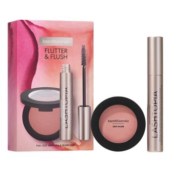 FLUTTER & FLUSH: Full-Size Mascara & Blush Duo