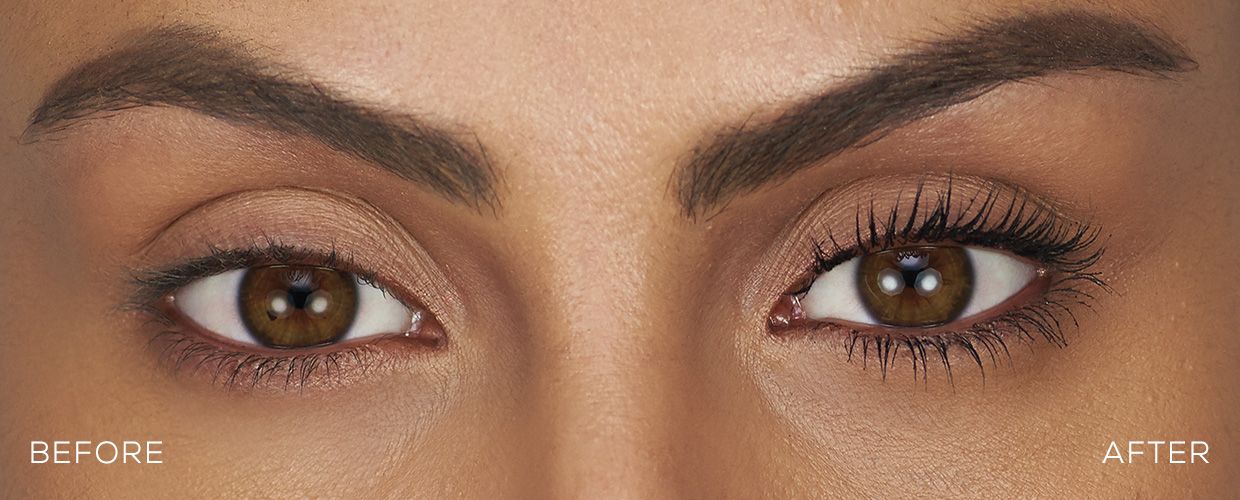 Lashtopia Mega Volume Mineral Based Mascara before and after