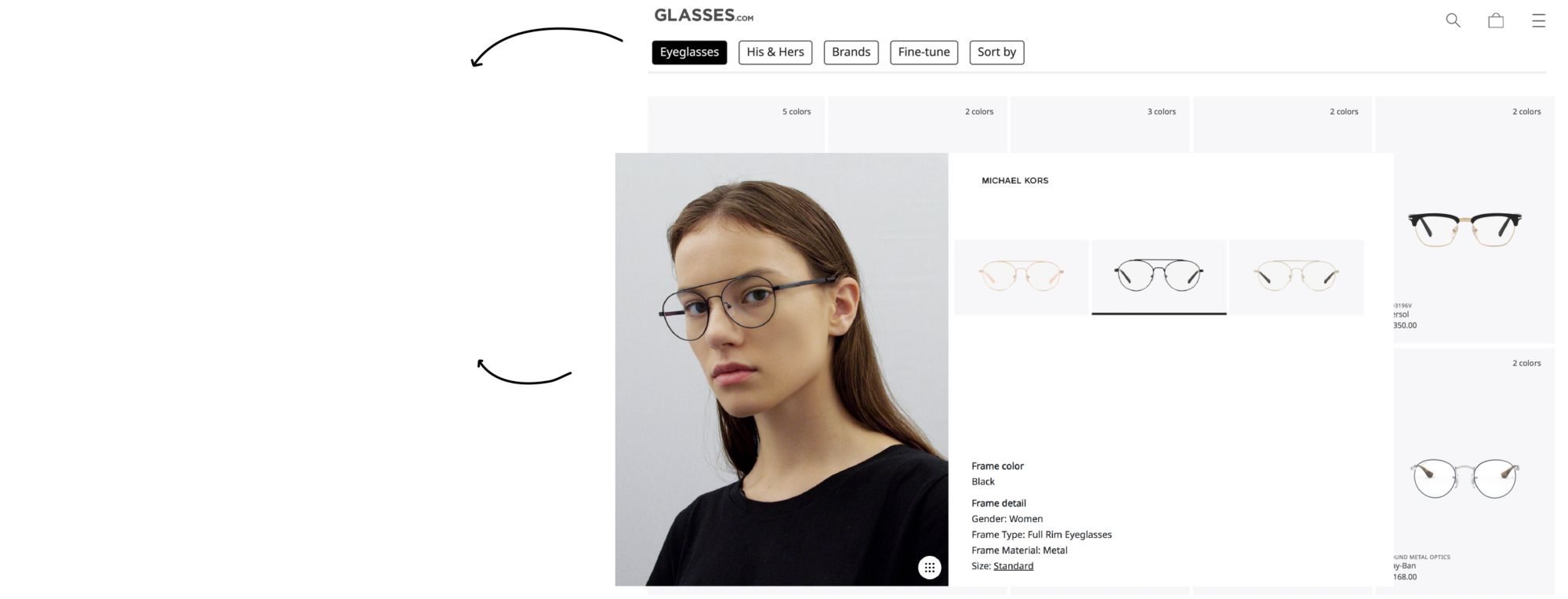 eyeglass frames upload photo