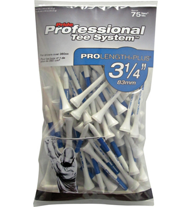 Pride Professional Tee System Pro Length Plus Tees 75pk @ Golf Town Limited