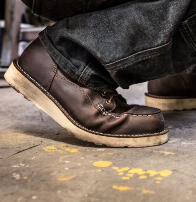 moc toe steel toe work boots