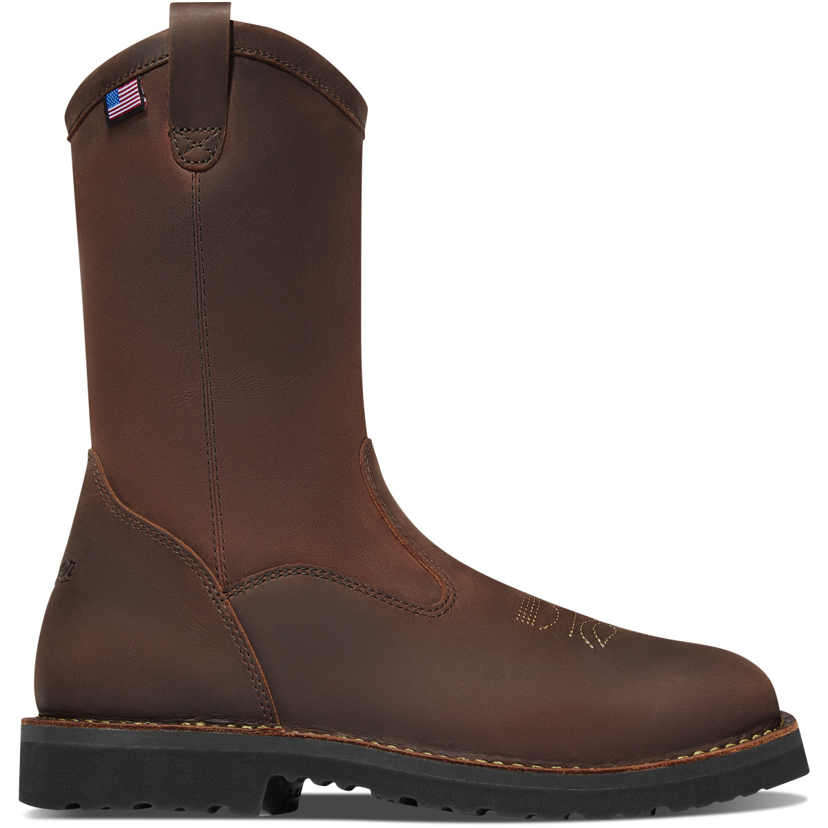 square toe wellington work boots