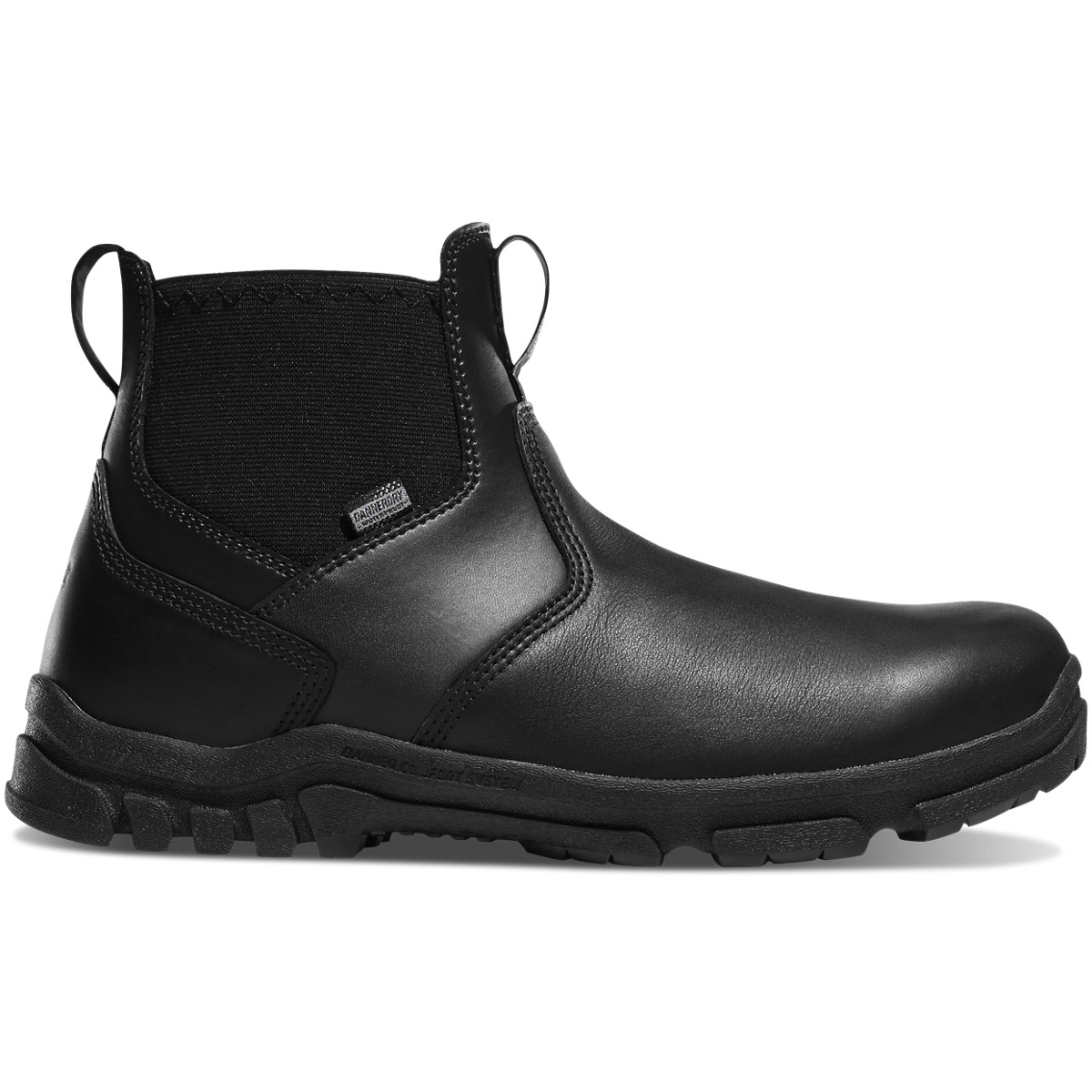 black office boots