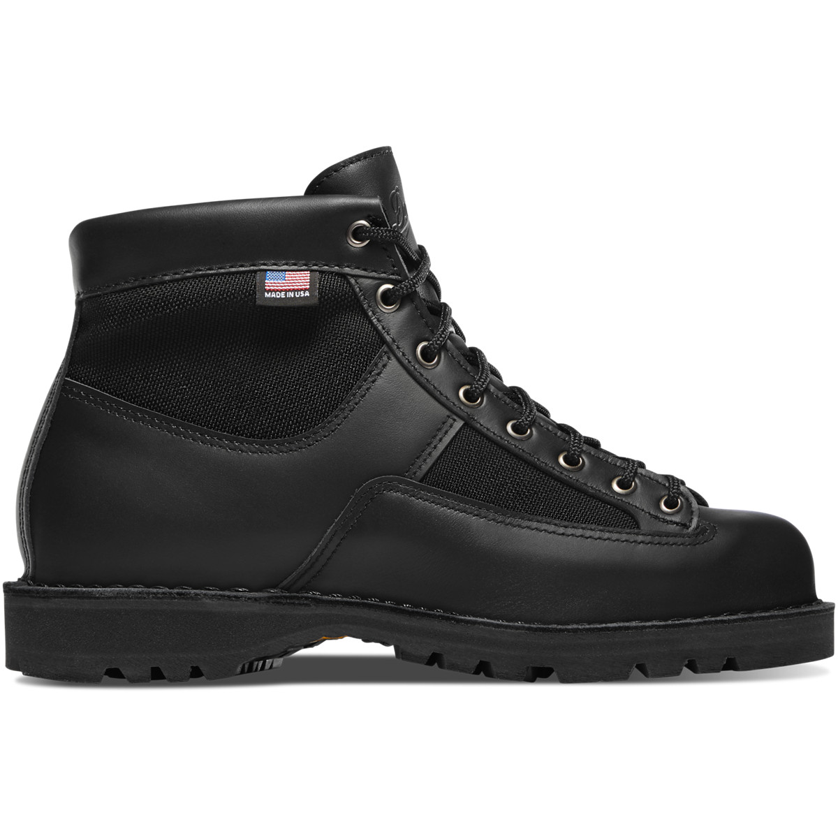Sizes 7 to 13 Black Leather/Nylon Patrol Boot