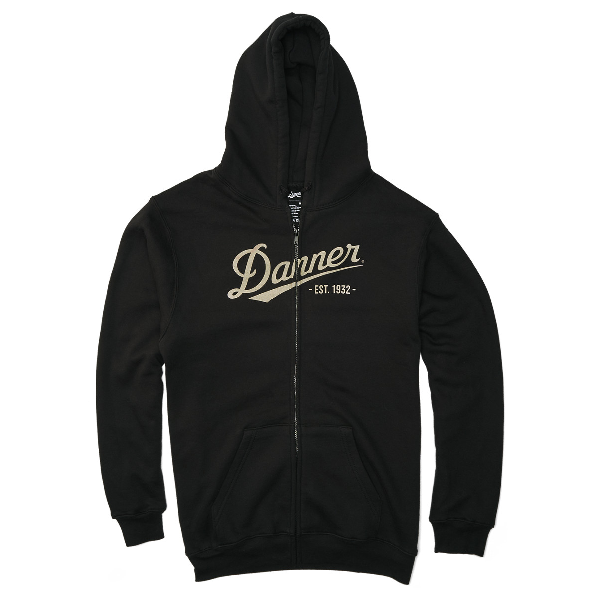 logo fleece zip hoodie