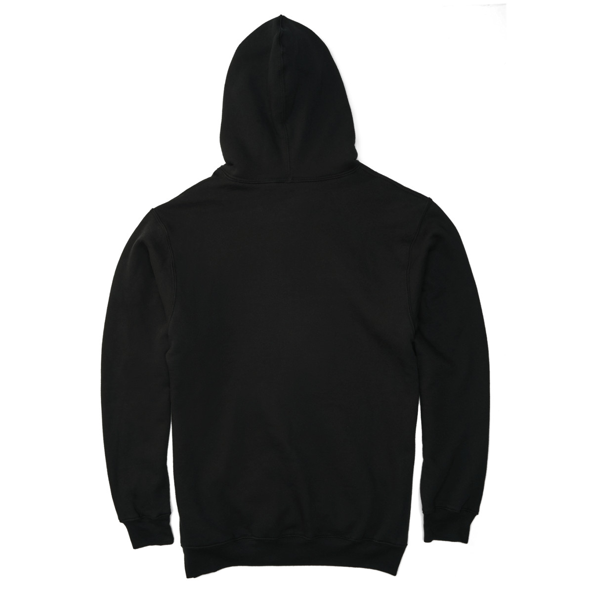 black hoodie with white hood