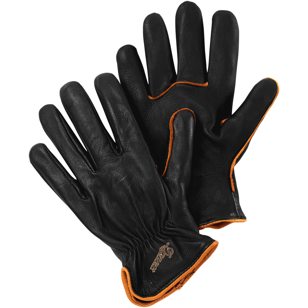 tall leather gloves