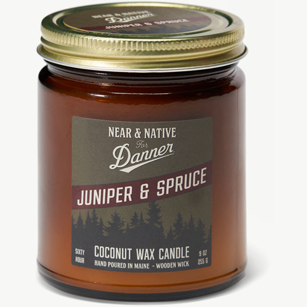 Danner Branded Juniper Spruce 10oz Candle