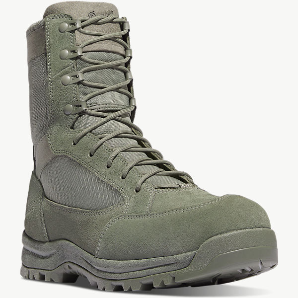 sage green steel toe boots