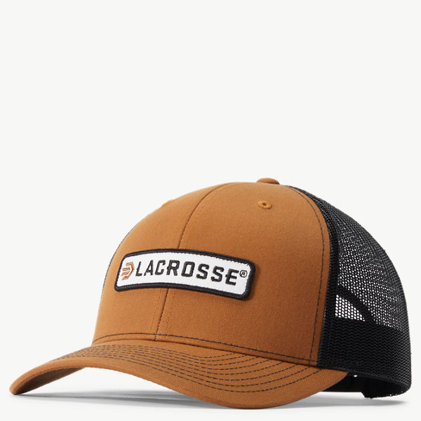 Lacrosse Embroidered Trucker Caramel