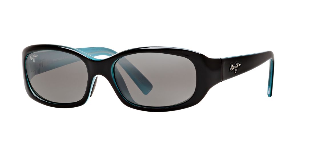 Maui Jim Punchbowl 54mm Polarized Rectangular Sunglasses In Grey-black