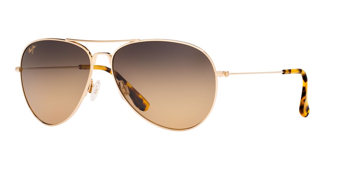 Maui Jim Mavericks 61mm Polarized Oversize Aviator Sunglasses In Bronze Polar