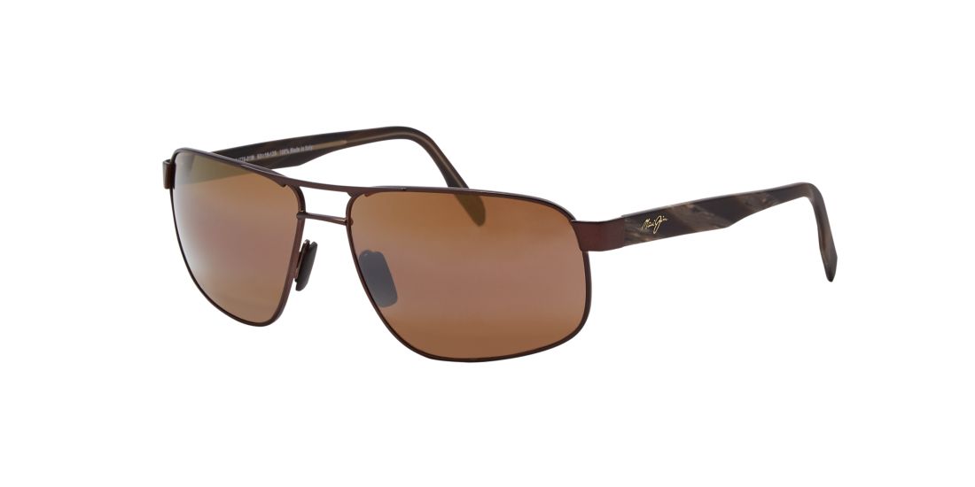 Maui Jim Unisex 776 WHITEHAVEN - Frame color: Brown, Lens color: Copper, Size 63-16/135