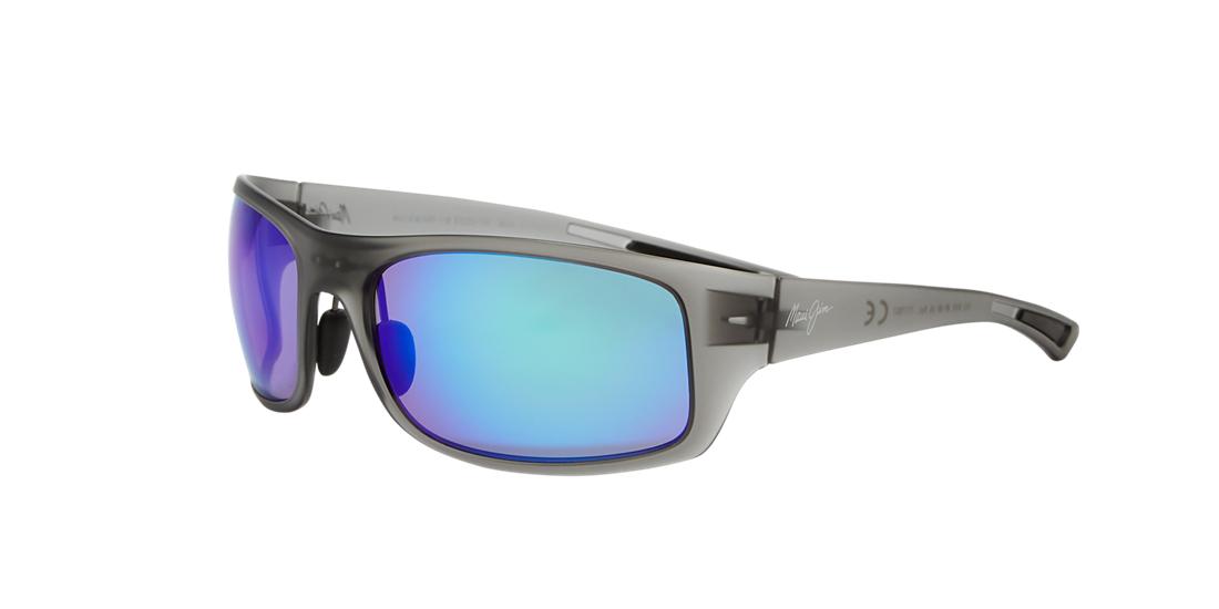 Maui Jim Unisex 440 BIG WAVE - Frame color: Grey, Lens color: Blue, Size 67-20/134 Maui Jim Unisex 440 BIG WAVE - Frame color: Grey, Lens color: Blue, Size 67-20/134