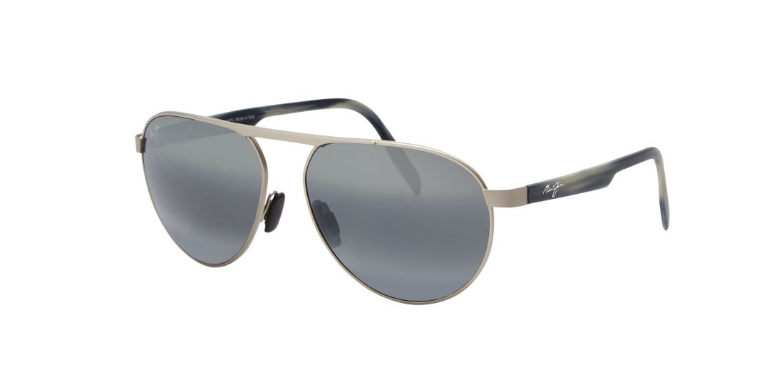 Maui Jim Unisex 787 SWINGING BRIDGES - Frame color: Grey, Lens color: Grey-Black, Size 61-16/140