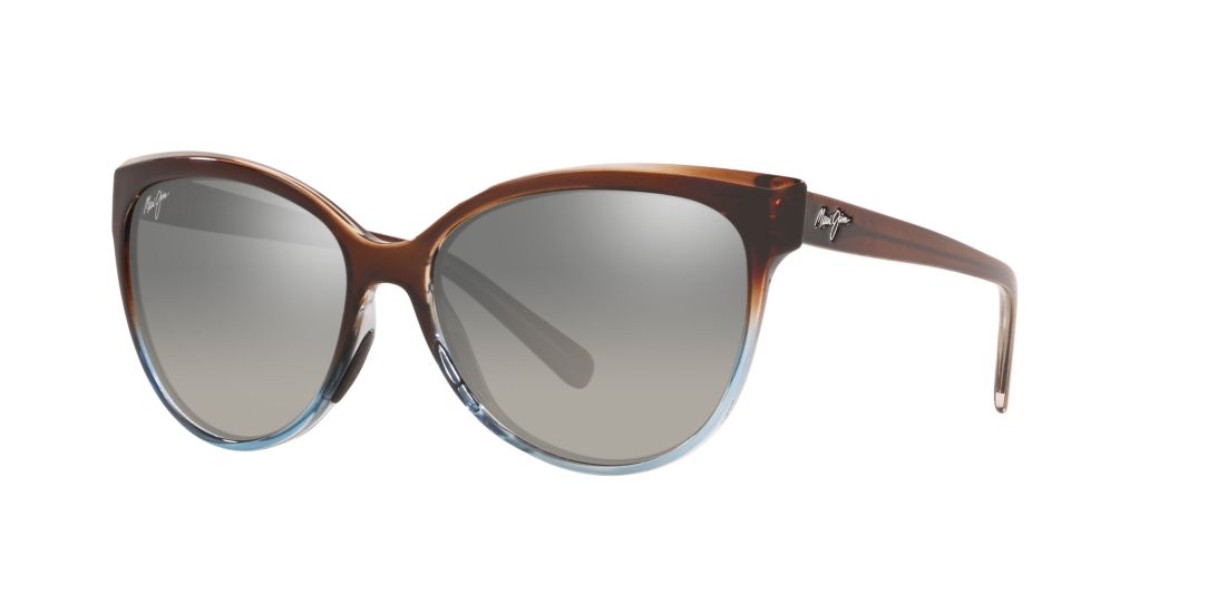 Maui Jim Woman 537 Olu Olu - Frame color: Brown, Lens color: Grey-Black, Size 57-17/140
