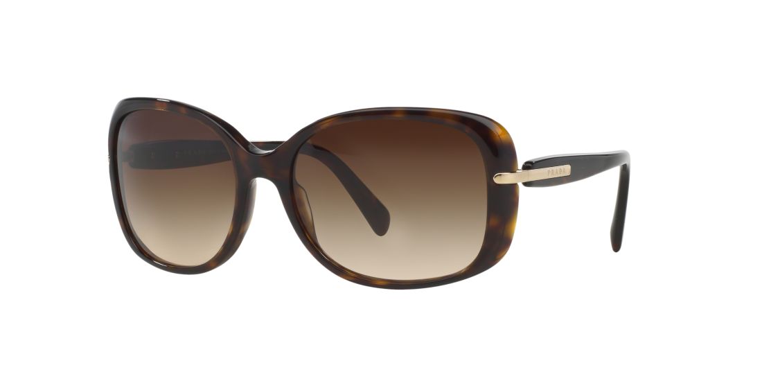 Prada Woman PR 08OS - Frame color: Tortoise, Lens color: Brown, Size 57-17/130