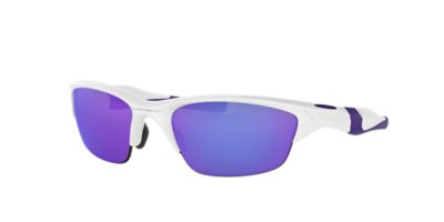 white and purple oakley sunglasses