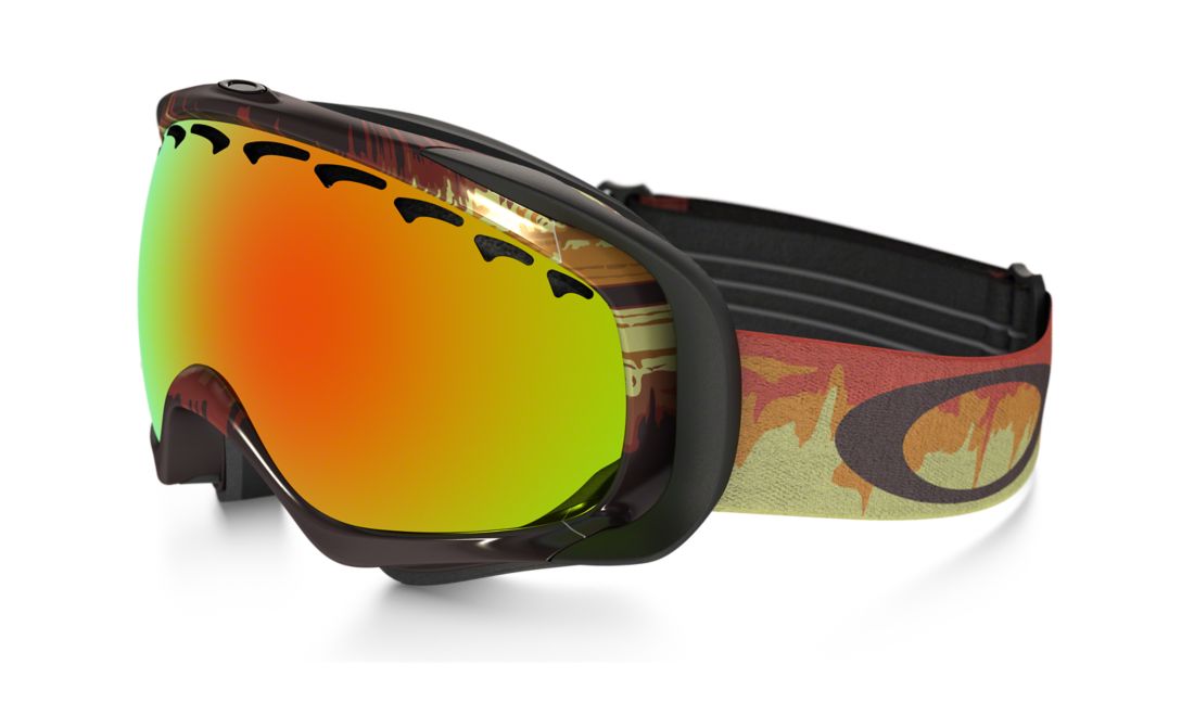 Oakley Unisex OO7005N Crowbar® Snow Goggle - Frame color: Red, Lens color: Orange