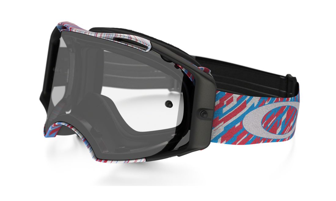 Oakley Goggles Man OO7046 Airbrake Mx - Frame color: White, Lens color: Transparent