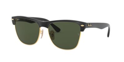 Ray-Ban RB4175 CLUBMASTER OVERSIZED 57 Green & Black Sunglasses ...