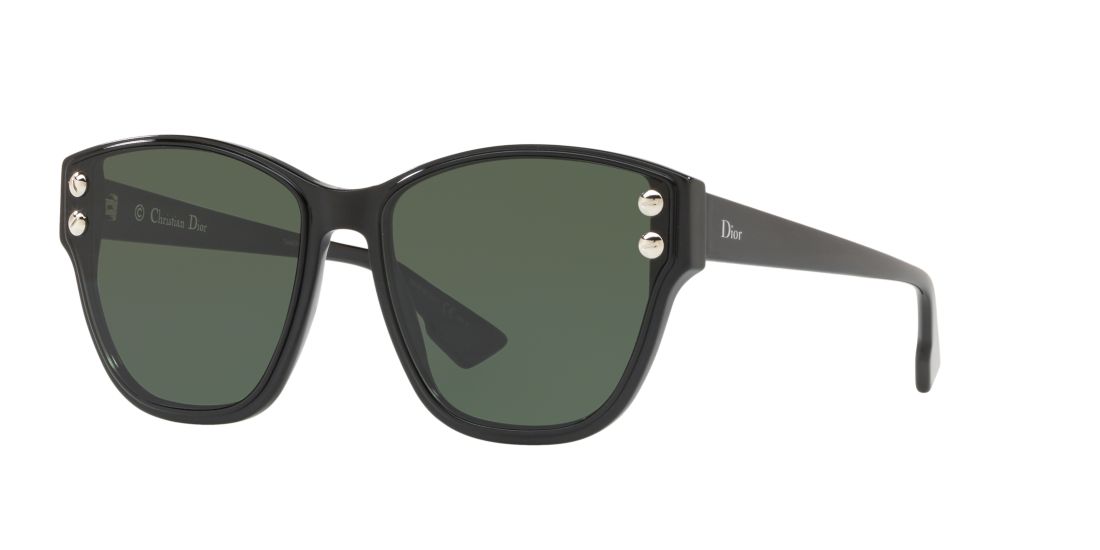 Dior Woman DIORADDICT3 - Frame color: Black, Lens color: Green, Size 60-17/145