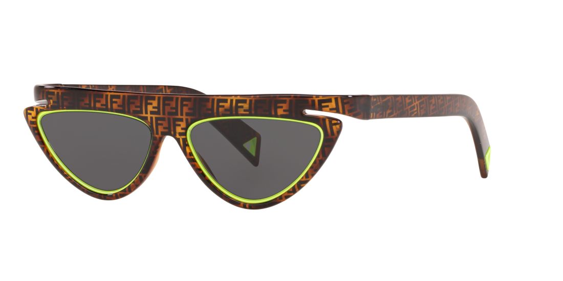 Fendi Woman FN000433 - Frame color: Tortoise, Lens color: Grey-Black