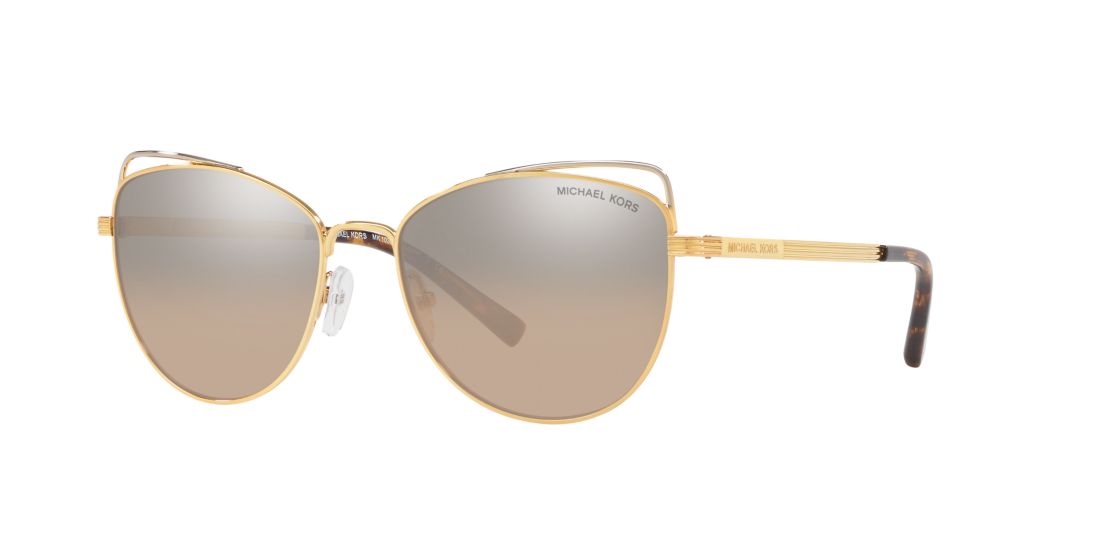 Michael Kors Woman MK1035 ST. LUCIA - Frame color: Gold, Lens color: Silver, Size 55-17/140