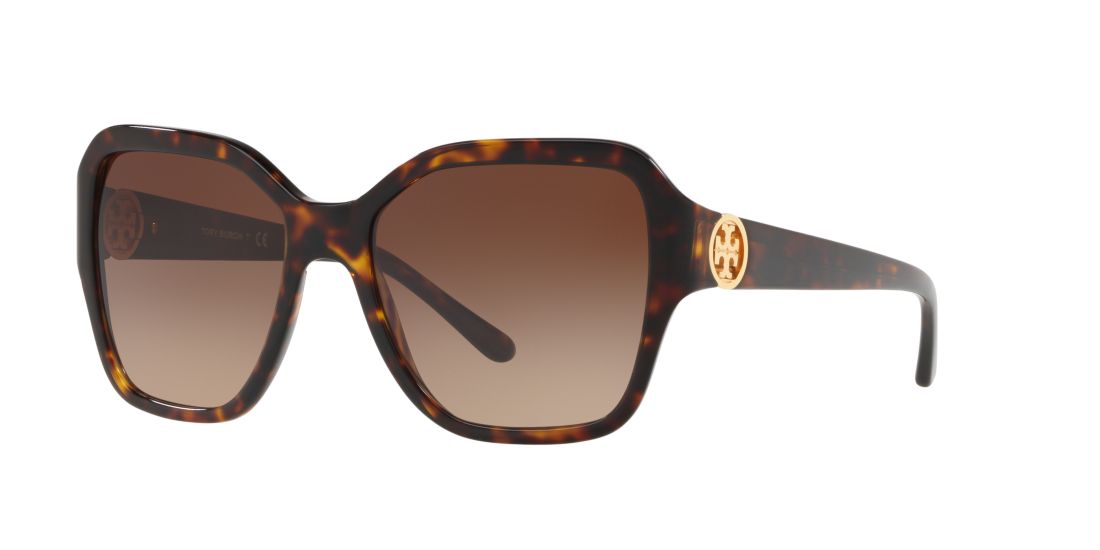 Tory Burch Woman TY7125 - Frame color: Tortoise, Lens color: Brown, Size 56-18/140