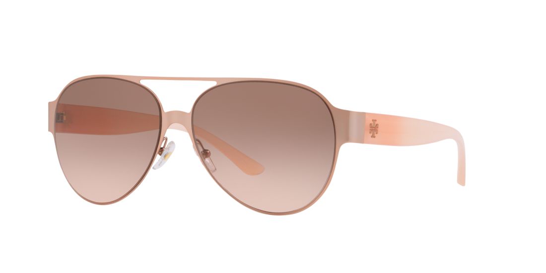 Tory Burch Woman TY6066 - Frame color: Rose Gold, Lens color: Brown