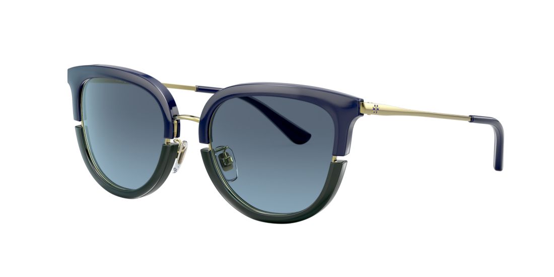 Valentino Woman TY6073 - Frame color: Green, Lens color: Blue Gradient