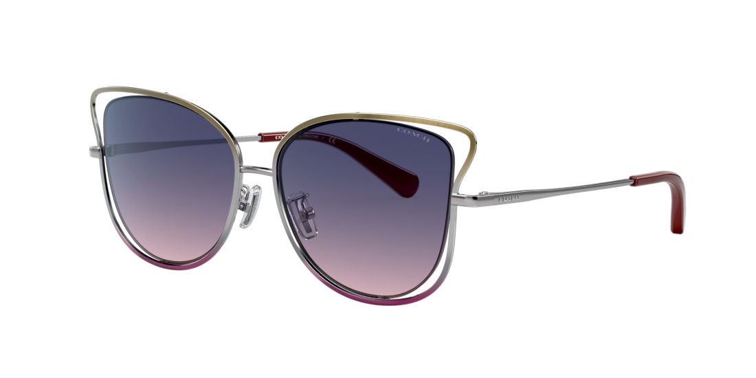 Coach Woman HC7106 - Frame color: Pink, Lens color: Blue Gradient