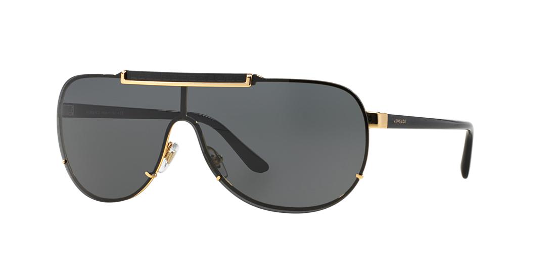 Shop Versace Man Sunglasses Ve2140 In Dark Grey