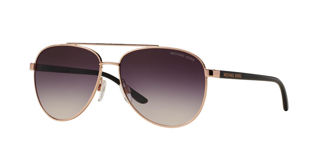 Shop Michael Kors Woman Sunglasses Mk5007 Hvar In Grey Rose Gradient