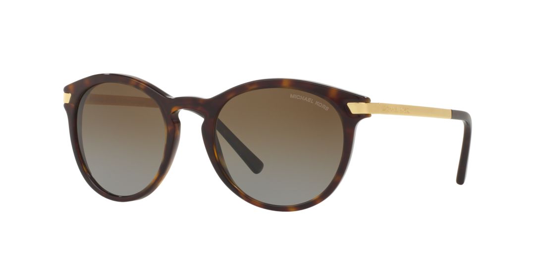 Michael Kors Adrianna Mk2023 Metal And Acetate Butterfly-shape Sunglasses In Brown Gradient Polarized