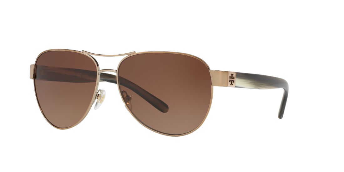 Tory Burch Woman TY6051 - Frame color: Gold, Lens color: Brown, Size 60-14/140