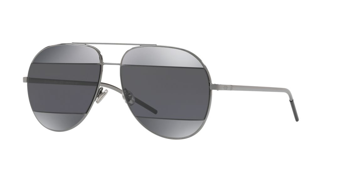 Dior Woman DIORSPLIT1 - Frame color: Gunmetal, Lens color: Grey-Black, Size 59-14/145