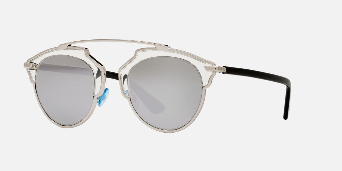 Dior SO REAL/S 48 Silver & Clear Sunglasses | Sunglass Hut USA