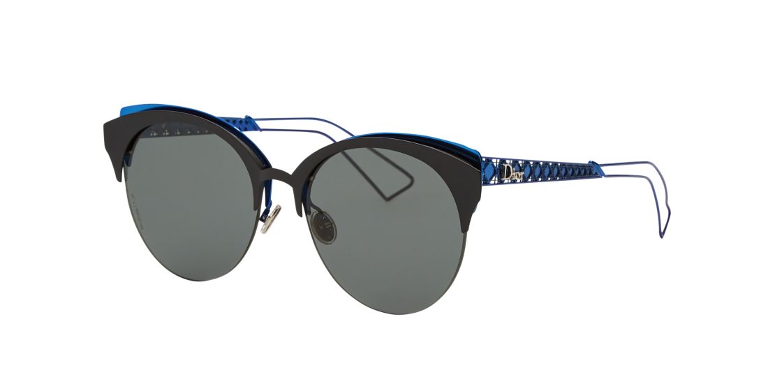 Dior Woman CD DIORCLUBS - Frame color: Black, Lens color: Grey-Black, Size 55-18/150