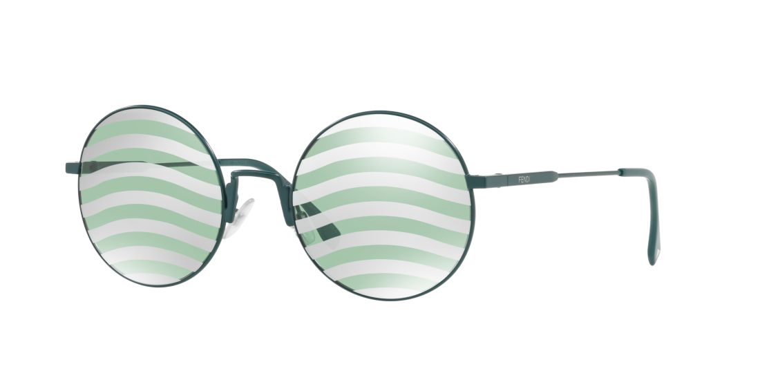 Fendi Woman FN000346 - Frame color: Green, Lens color: Green, Size 53-22/135