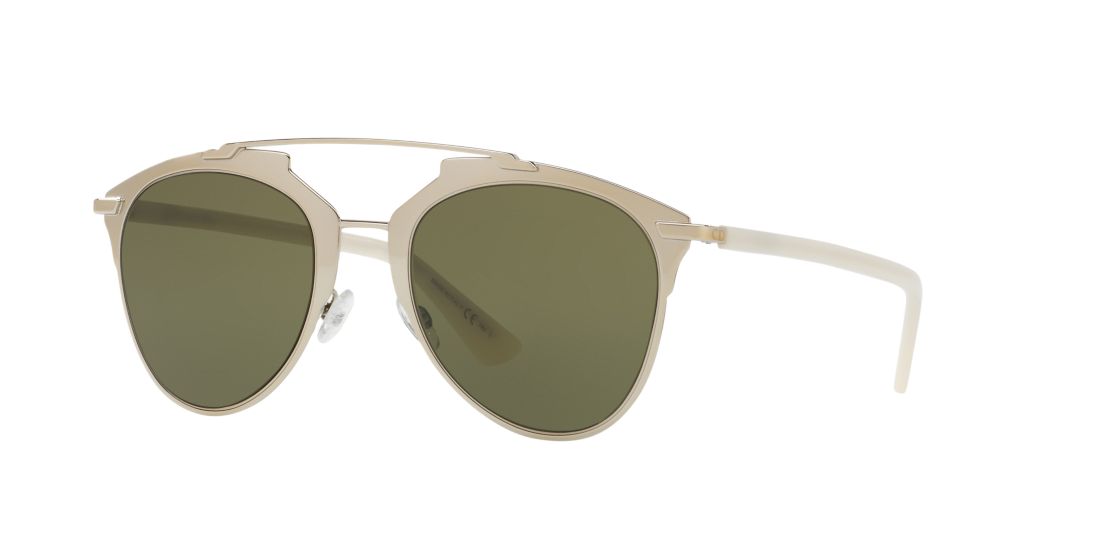 Dior Woman CD REFLECTED/S 52 - Frame color: Gold, Lens color: Green, Size 52-21/140