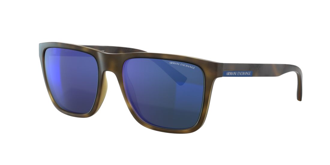 Armani Exchange Man AX4080S - Frame color: Tortoise, Lens color: Blue, Size 57-19/145